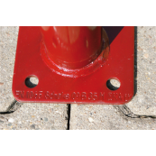 Euro formwork prop of class B/D | painted, with outer thread | B/D35 extent length: 1.96 m - 3.50 m